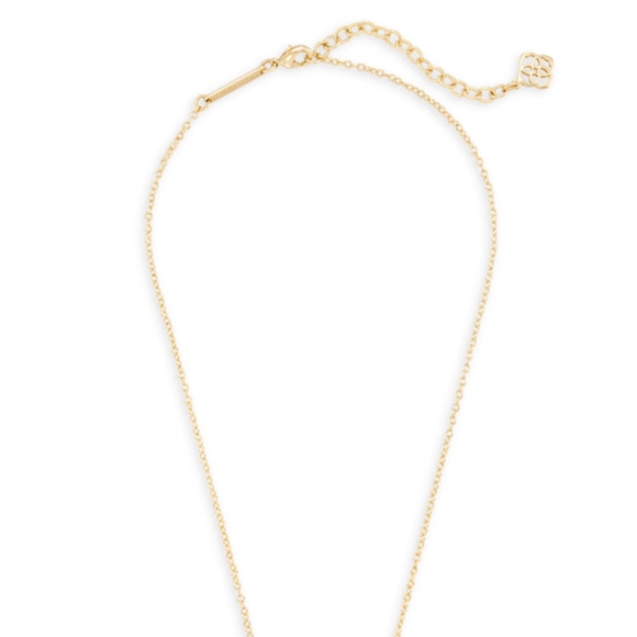 NWT Elisa Gold Pendant Necklace In White Pearl - Picture 2 of 6